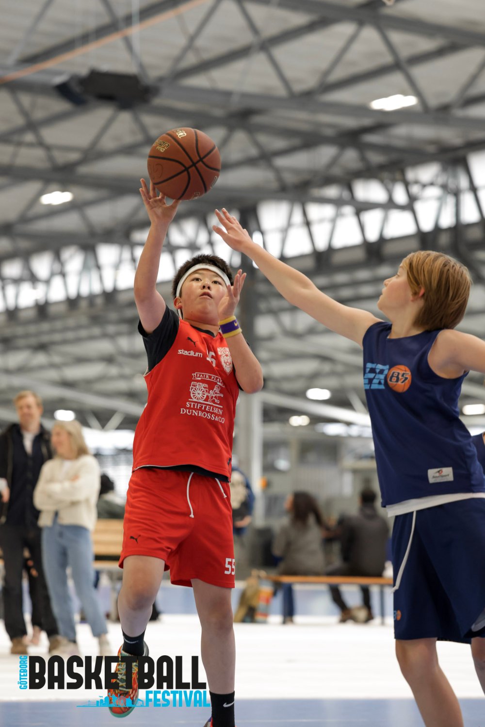 Basketballkamp under Göteborg Basketball Festival